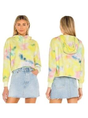 ALICE + Olivia "Nikki" tie-dyed fleece hoodie sweater long sleeve sz XSmall